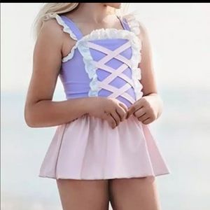 Girls Disney Tangled Rapunzel Swimsuit